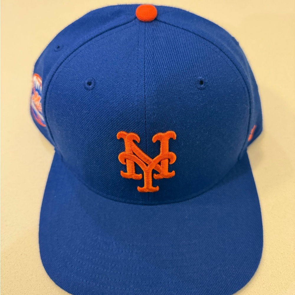 Men's Blue and Orange Baseball Cap
